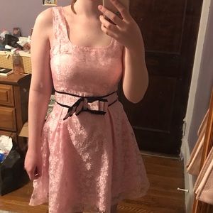Pink lace Lolita dress